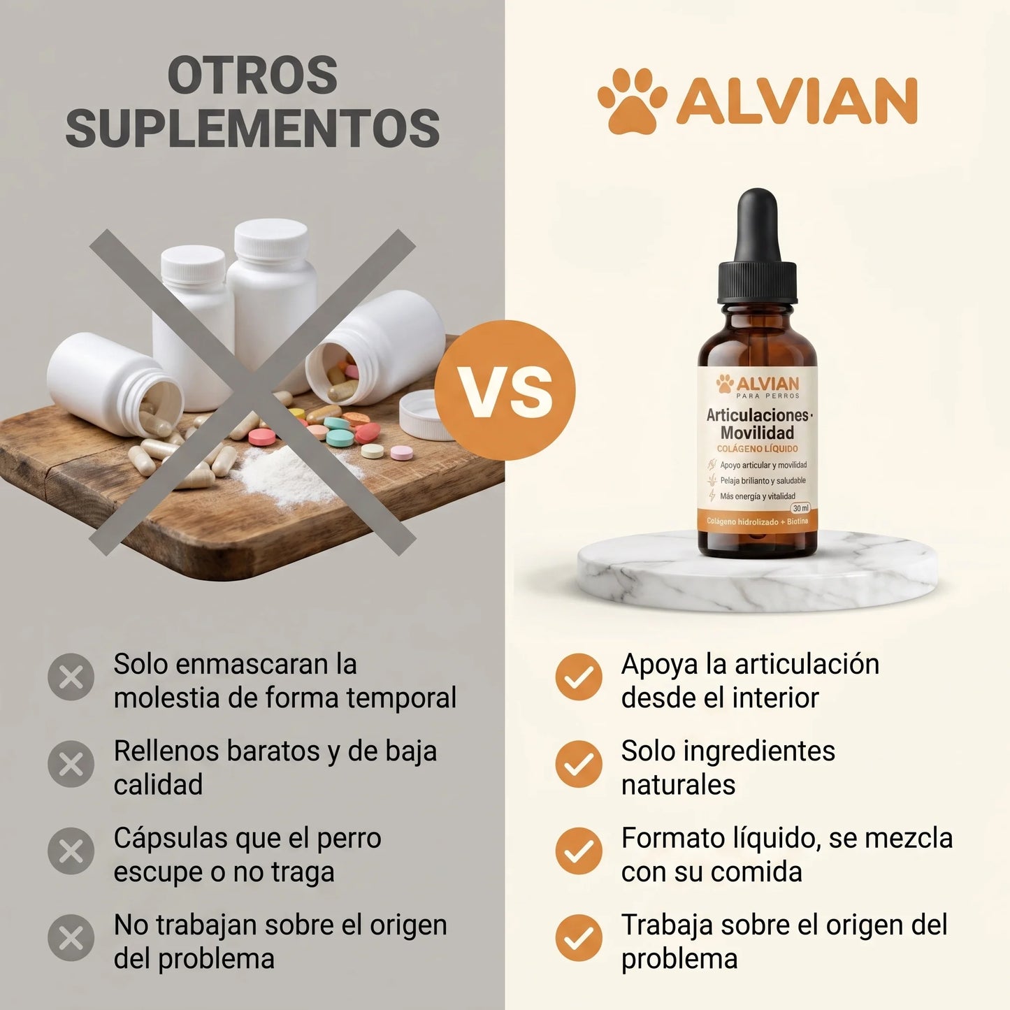 Colágeno Líquido para Perros | Articulaciones, Pelaje y Vitalidad