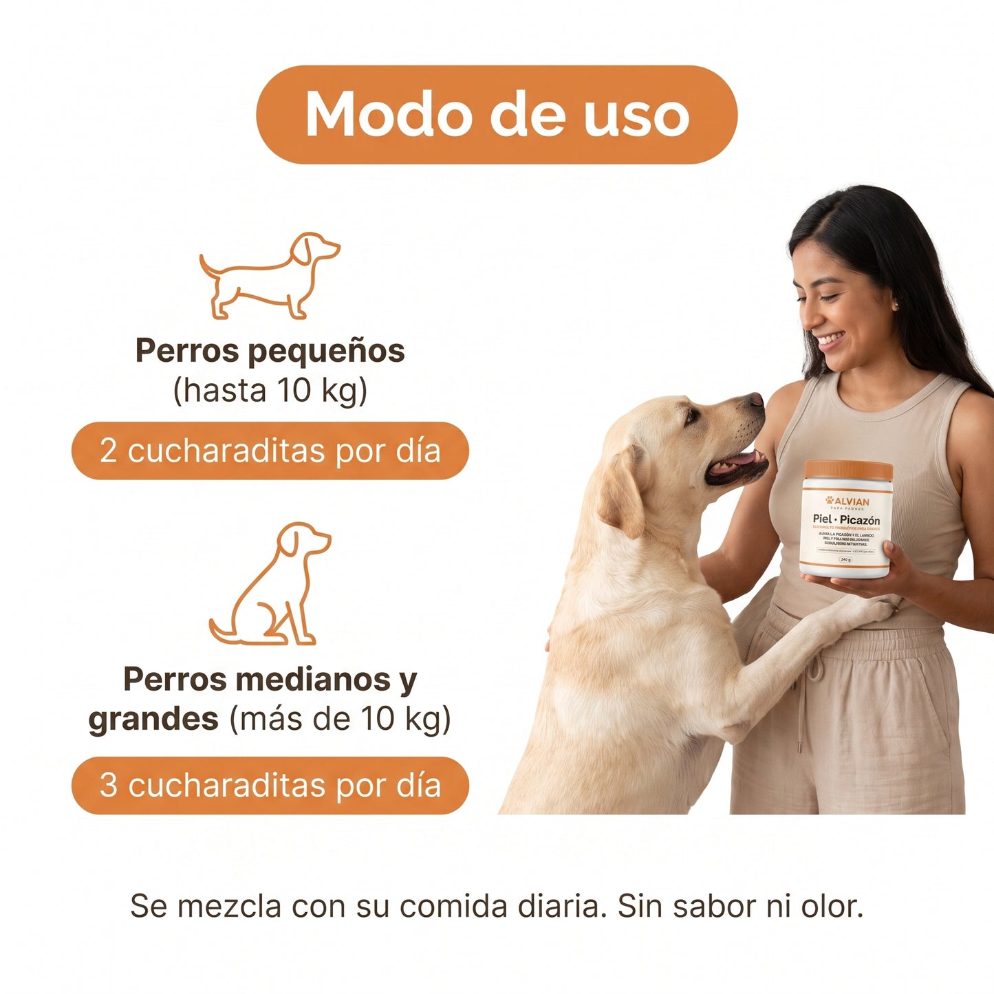 Suplemento probiótico para perros