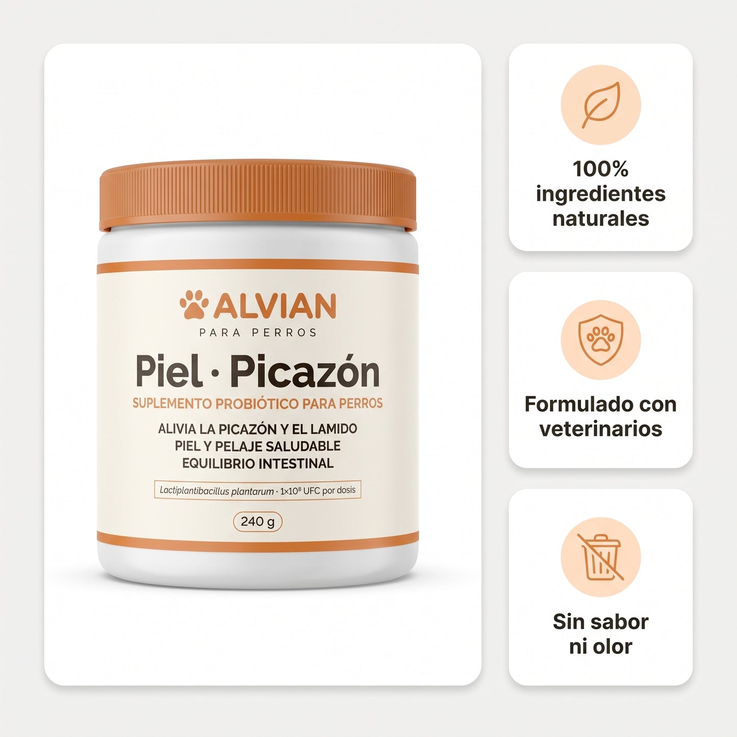 Suplemento probiótico para perros