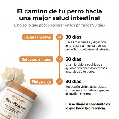 Suplemento probiótico para perros